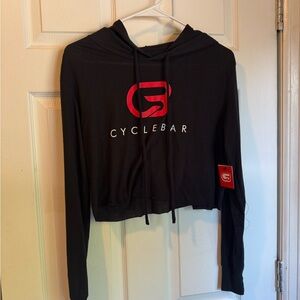CycleBar Black Hoodie with Red Logo